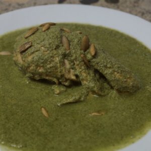 Mole verde con pollo